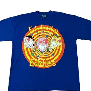 Cartoon Network Ed EDD n Eddy T-Shirt blue men’s XL 100% cotton great condition
